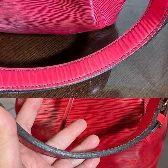 LOUIS VUITTON Epi Petit Noe. 80’s Vintage. Leather Bag EUC - Picture 6 of 14